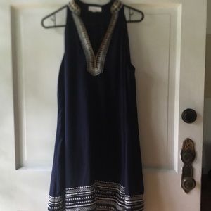 Navy sleeveless dress